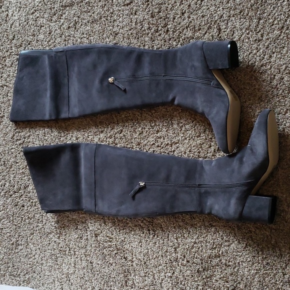 NIB WHBM suede gray over the knee boot sz 10 Zahra - Picture 5 of 10